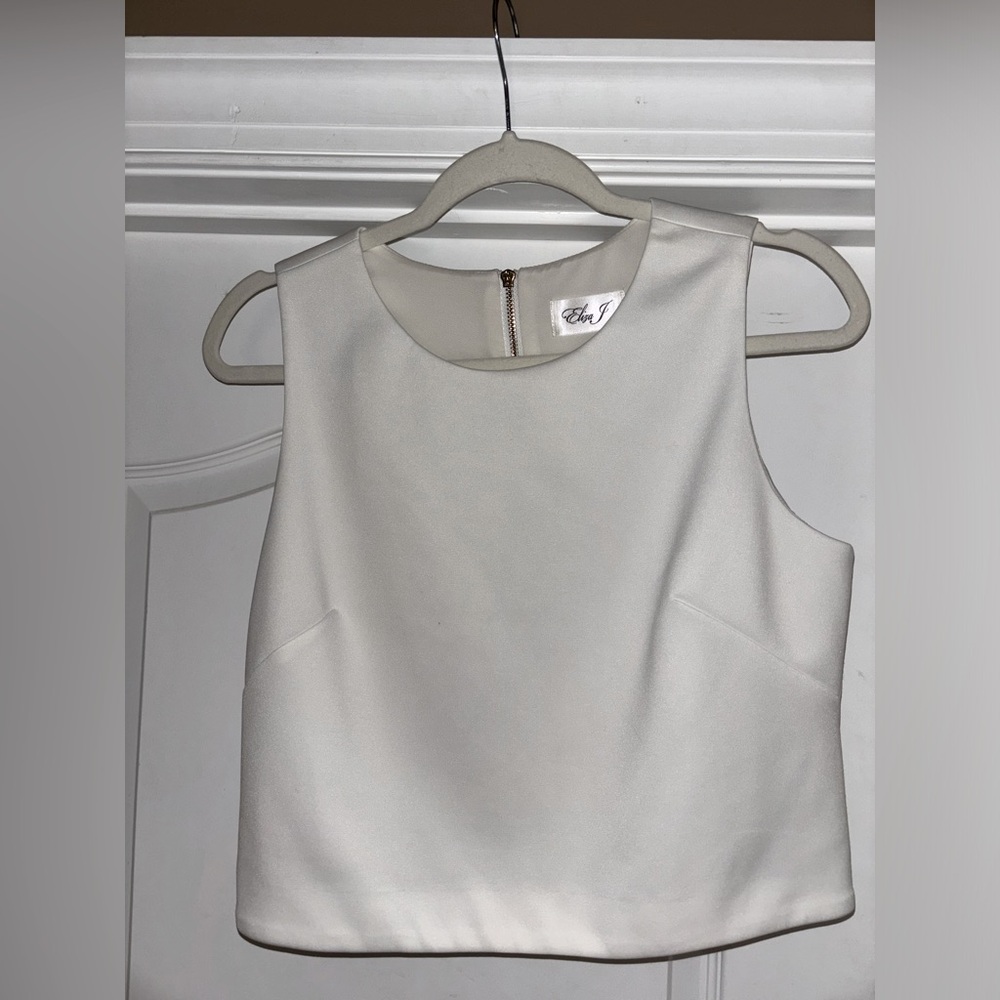 white eliza j top size 8